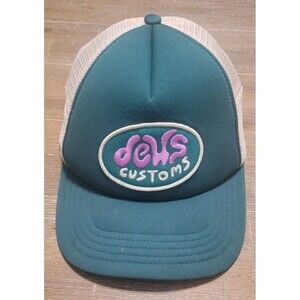 Deus Ex Machina Mazey Green Tan Trucker Hat Snapback Cap Australia Motorcycles